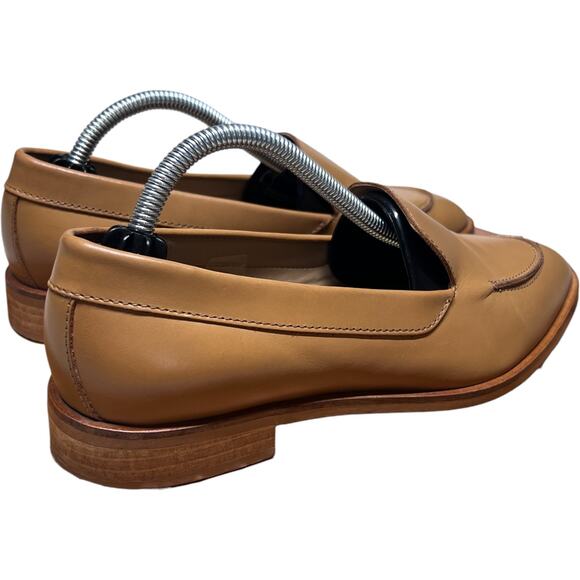 EVERLANE The Modern Leather Women's 37/US 6.5 Loafer Camel Preppy Made in Italy - Picture 5 of 13